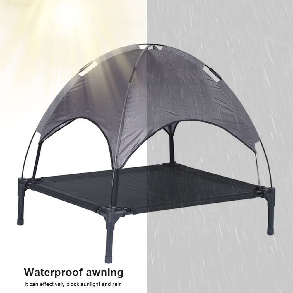 Outdoor Daybed Sofa - Elevated Dog Bed with Canopy Portable