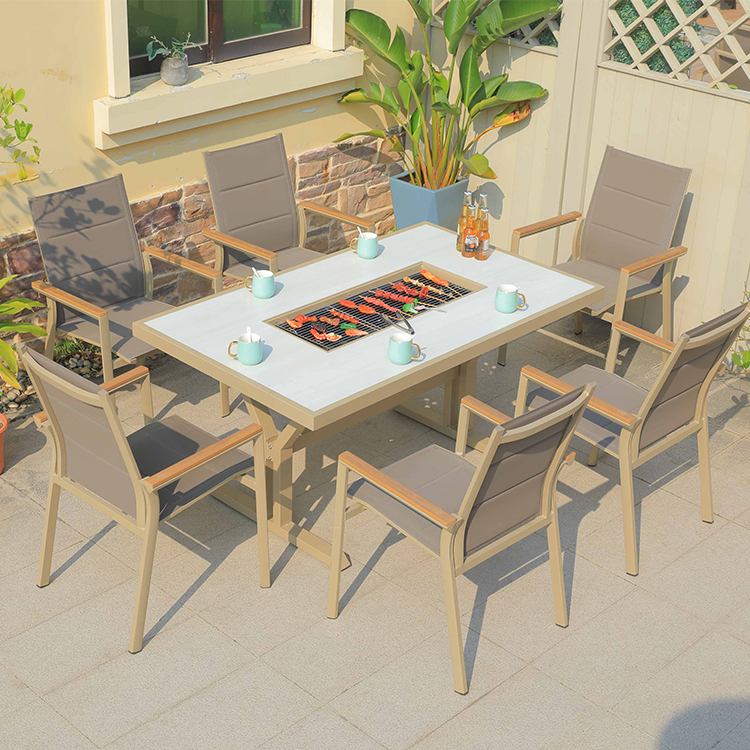 Outdoor Furniture With Fire Pit - Hot Sale Cast Aluminum Fire Pit