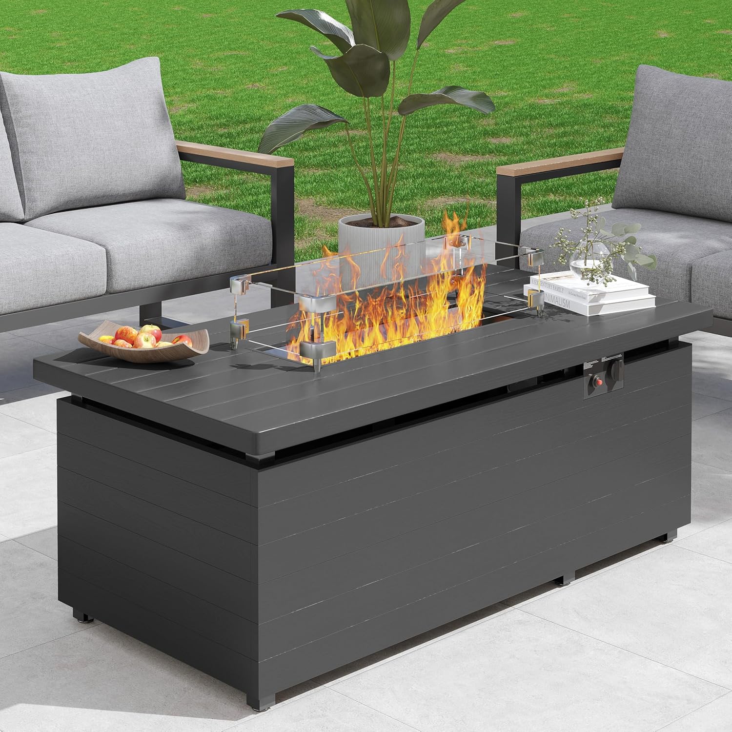 Outdoor Furniture With Fire Pit - Outdoor 51 Inch Outdoor Fire Pit