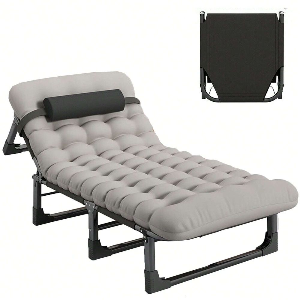Outdoor Daybed Sofa - Cot, 4 Positions Adjustable Reclining Folding