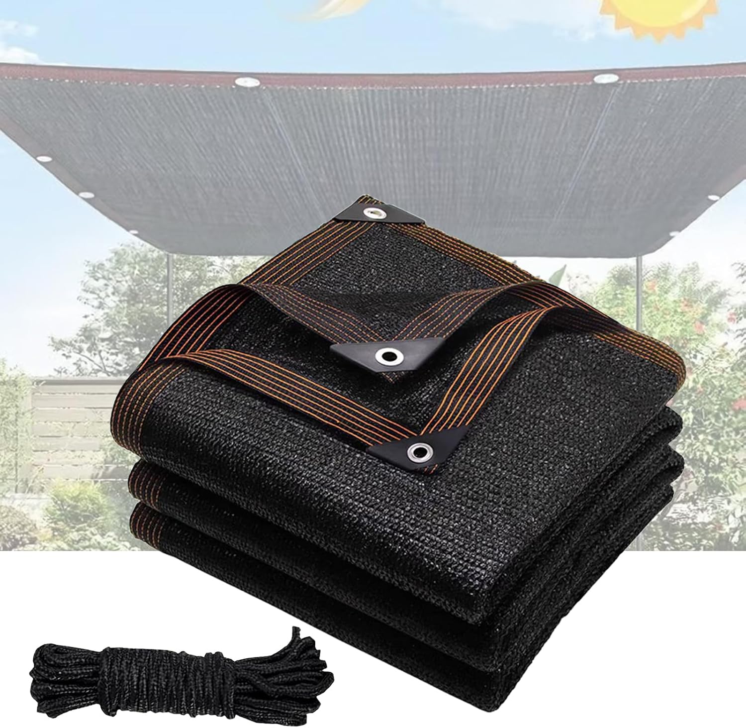 Sun Sail Shade - 90% Shade Cloth Sun Sail, Durable