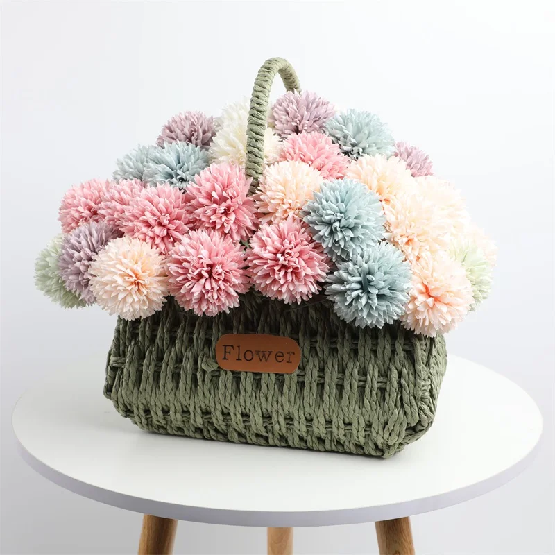 Outdoor Furniture Cafe - Artificial Flowers Hydrangea Bouquet Wedding Decoration