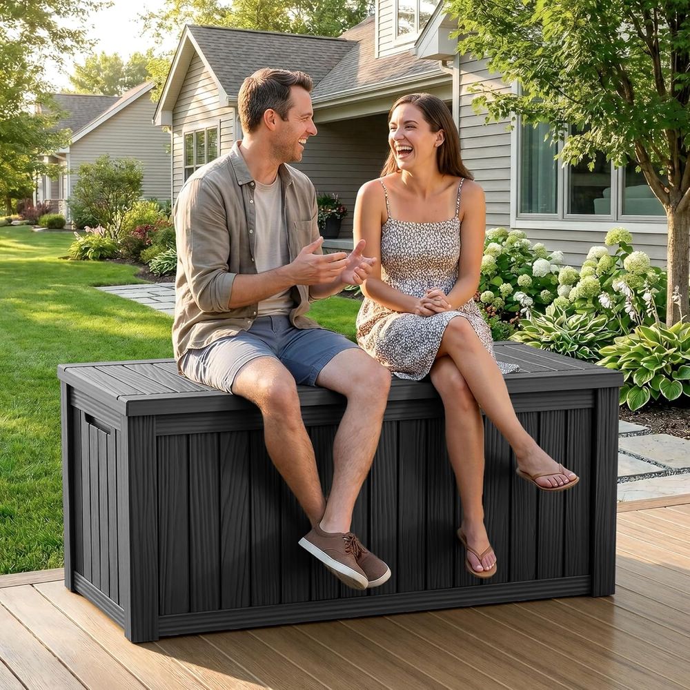 Outdoor Furniture Set - Outdoor Lockable Storage Box, 150 Gallon