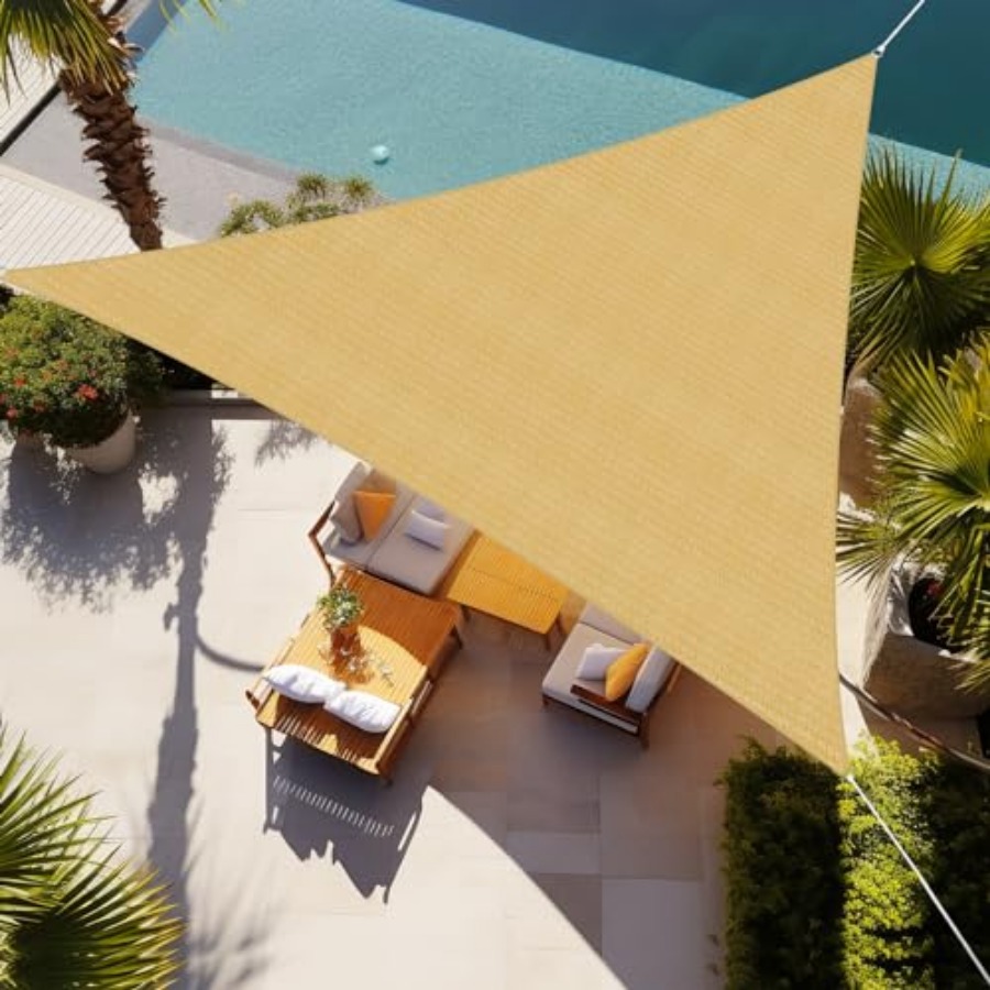 Sun Sail Shade - Sun Shade Sail 20'X20'X20' Permeable Canopy