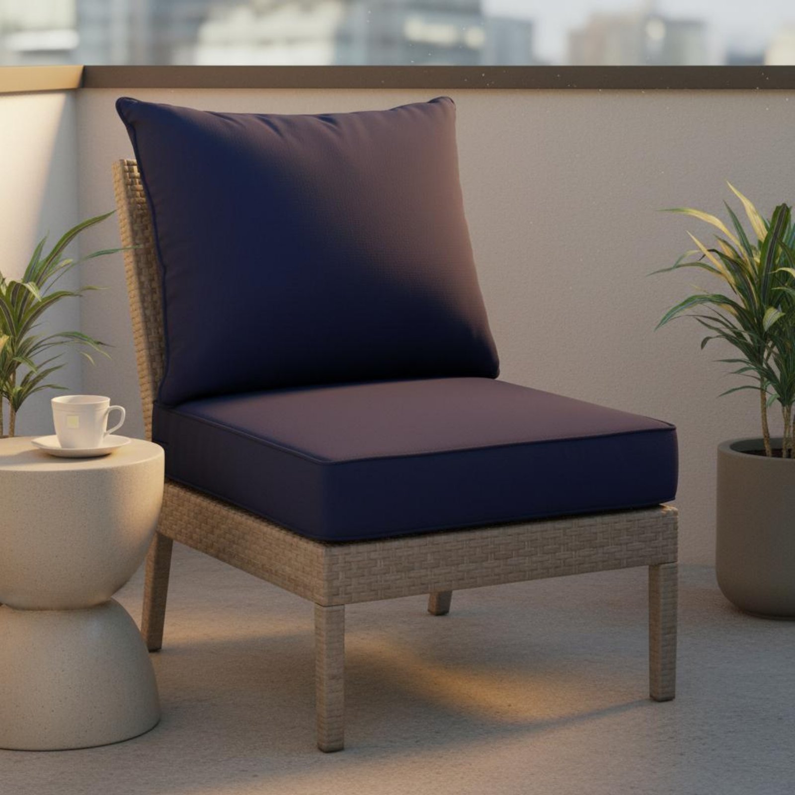Outdoor Furniture Set - Patio Chair Pad Hidden Closure Patio
