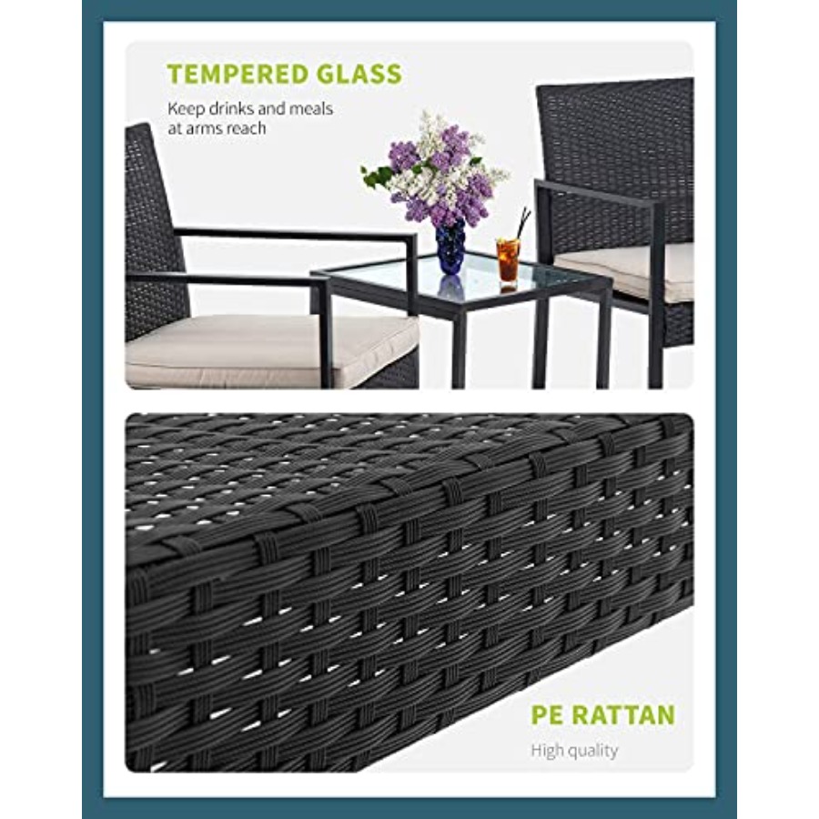 FDW 3 Pieces Outdoor Patio Fur - Outdoor Furniture Set recensie en prijs