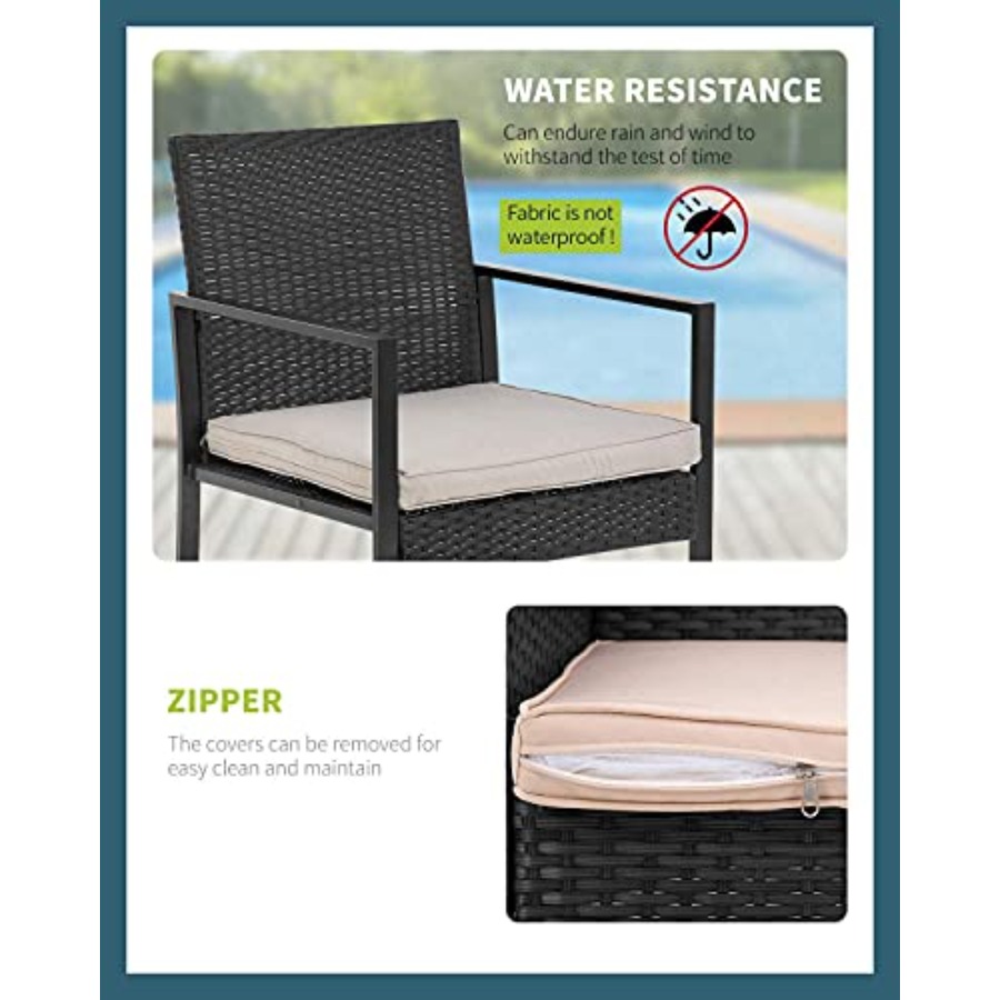 FDW 3 Pieces Outdoor Patio Fur - Outdoor Furniture Set recensie en prijs