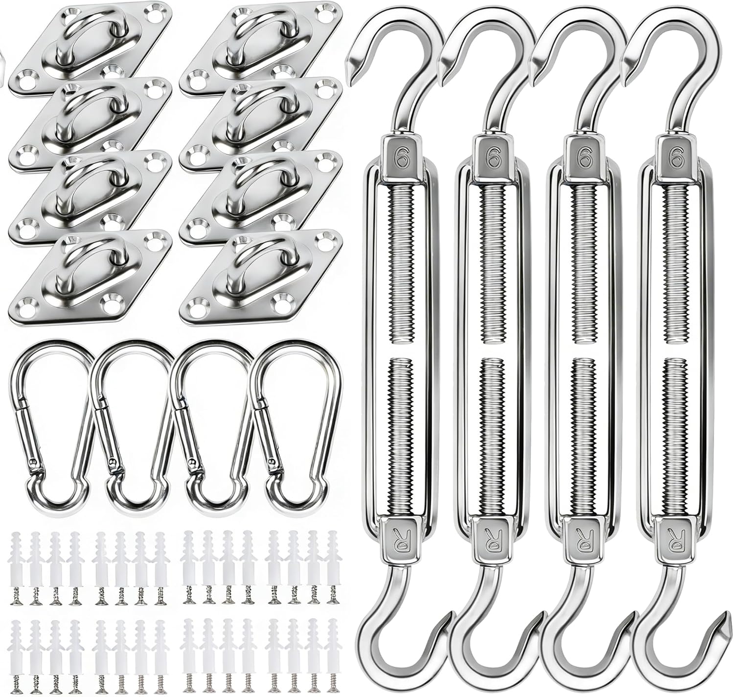 80 Pcs Shade Sail Hardware Kit - Sun Sail Shade recensie en prijs