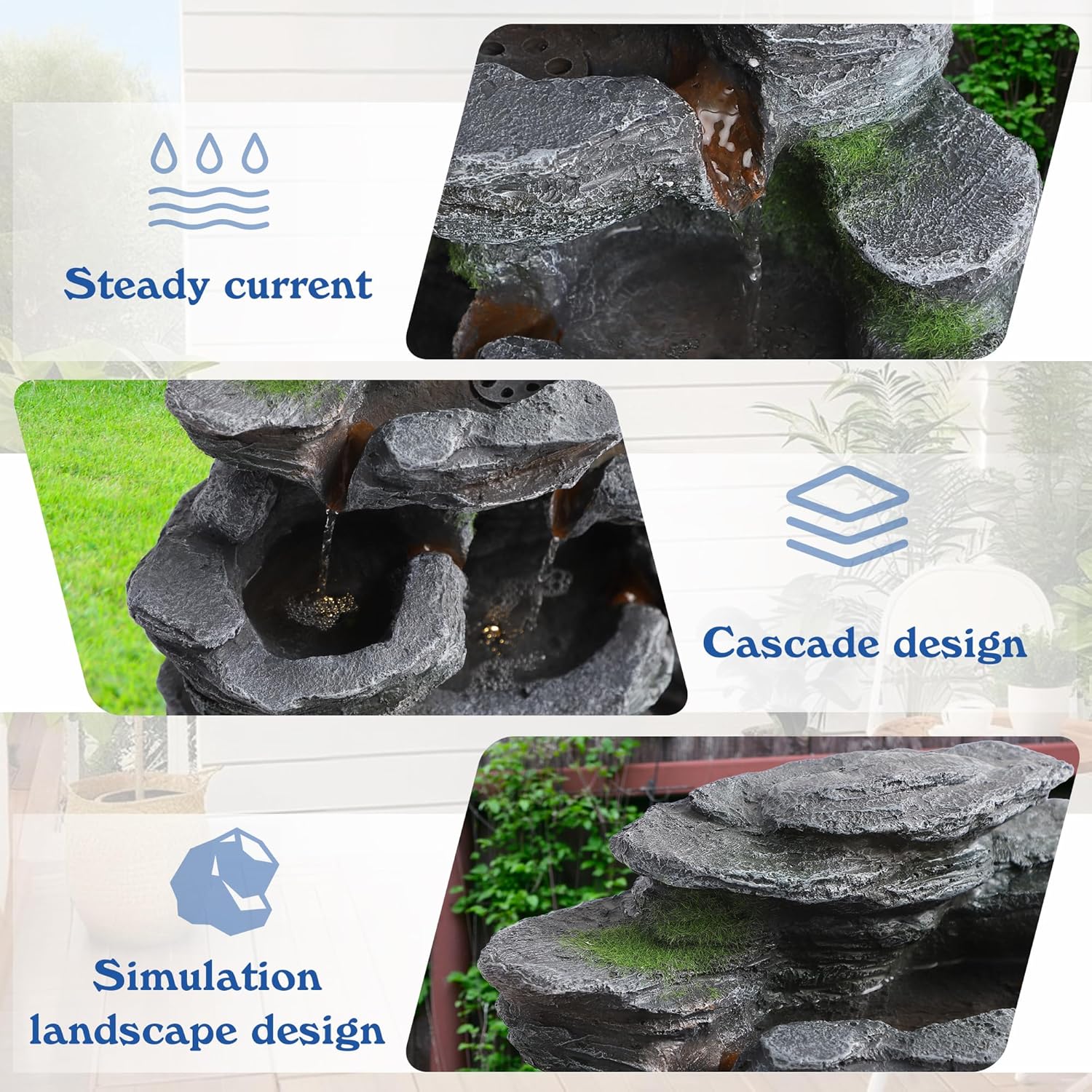 Best Seller 7-Tier Cascading R - Outdoor Furniture With Fire Pit recensie en prijs