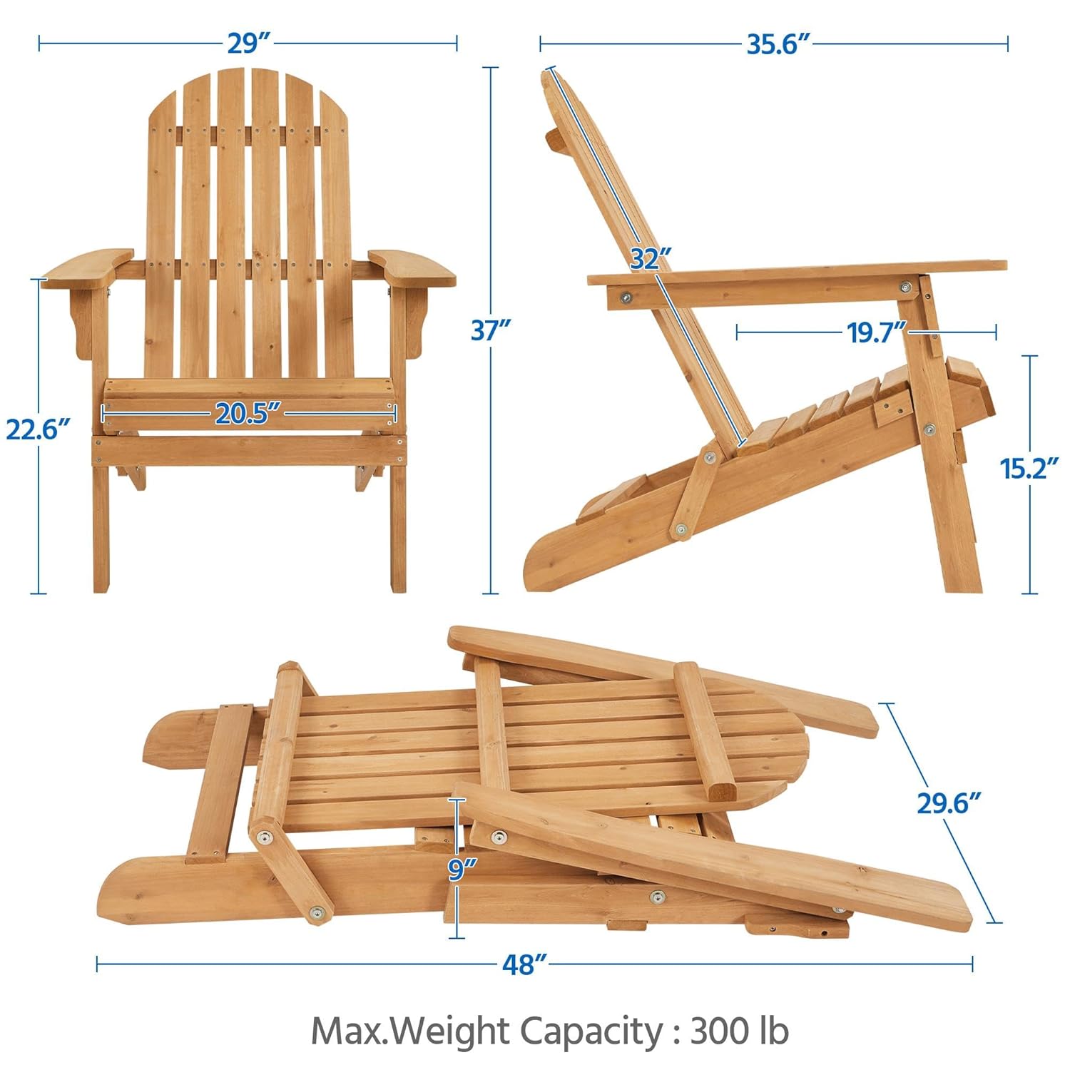 Folding Adirondack Chair Set o - Outdoor Furniture With Fire Pit recensie en prijs
