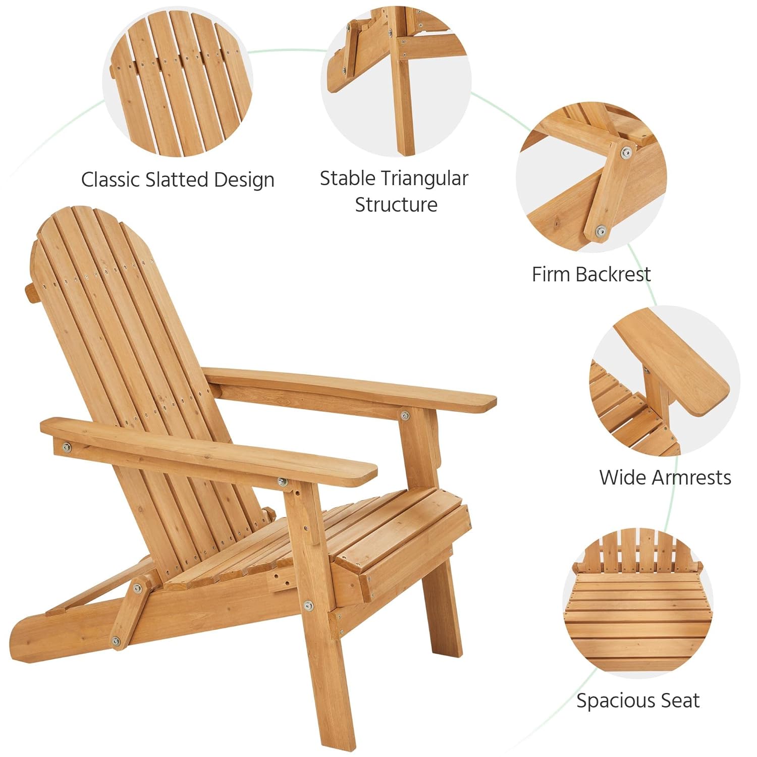 Folding Adirondack Chair Set o - Outdoor Furniture With Fire Pit recensie en prijs