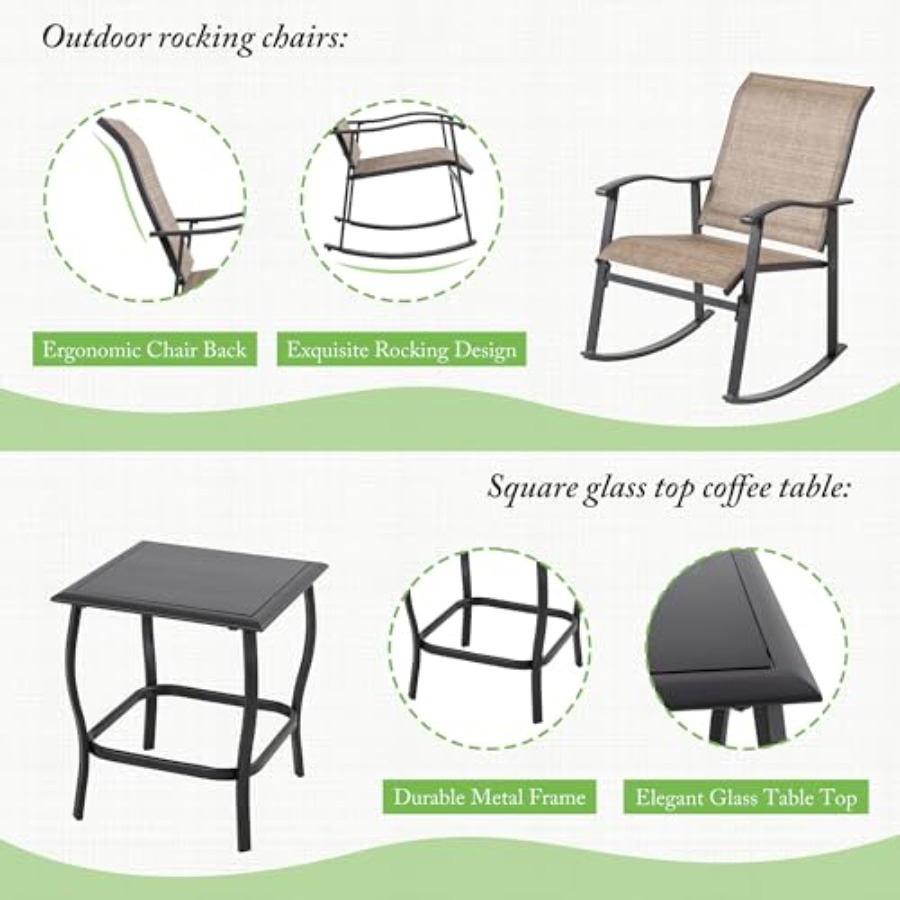 Shintenchi Rocking Chair Outdo - Outdoor Furniture Set recensie en prijs