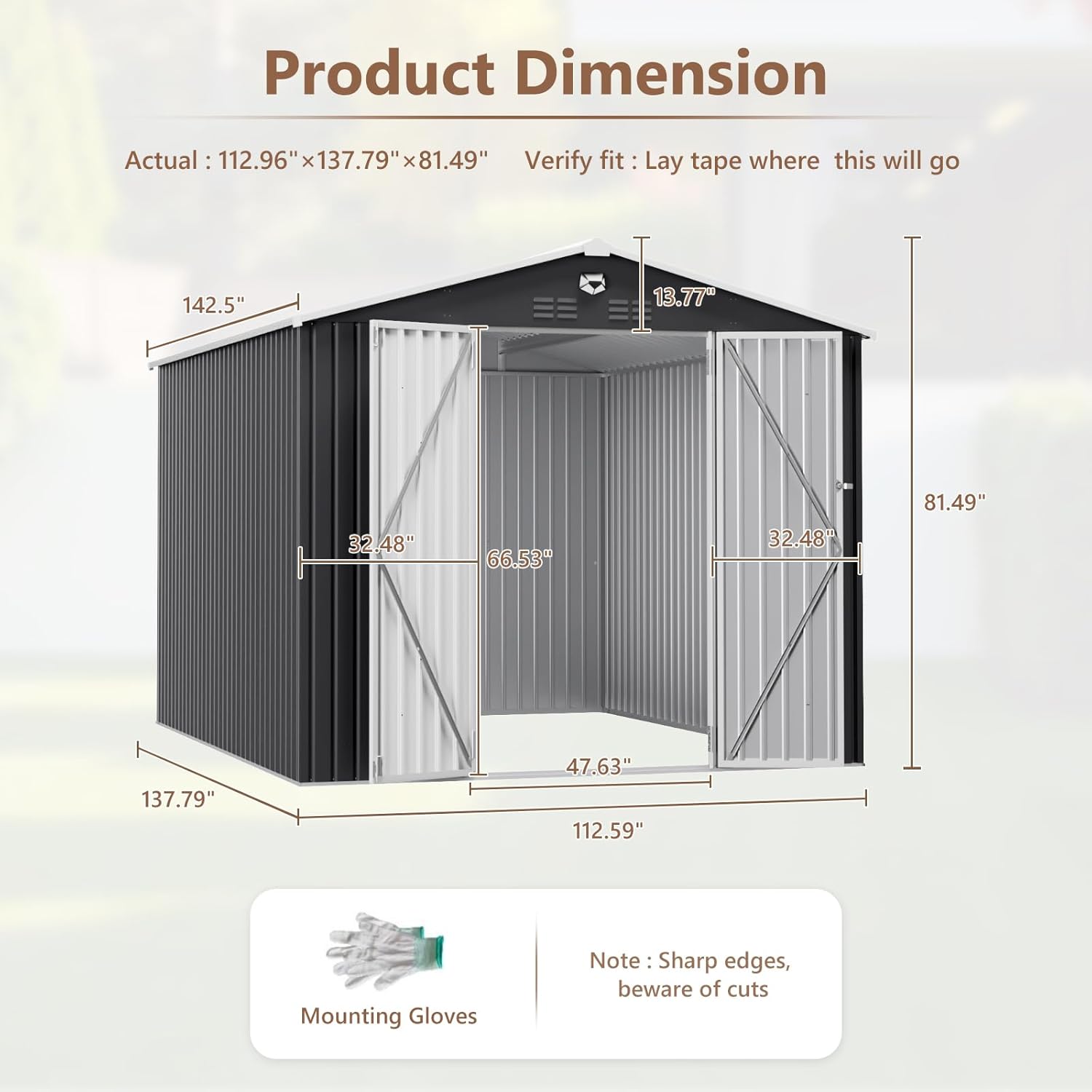 10x12 FT Metal Outdoor Storage - Outdoor Furniture Design recensie en prijs