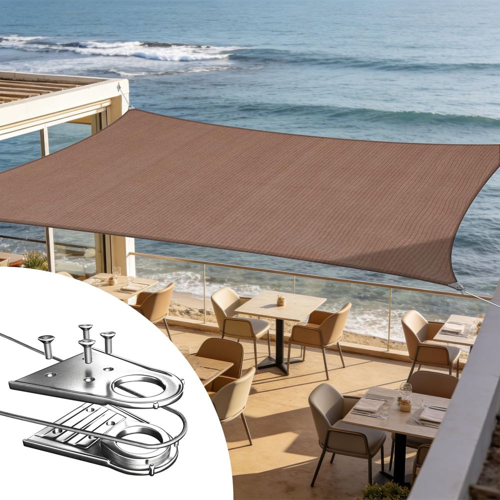 Heavy Duty 20 x 24 Brown Sun S - Sun Sail Shade recensie en prijs