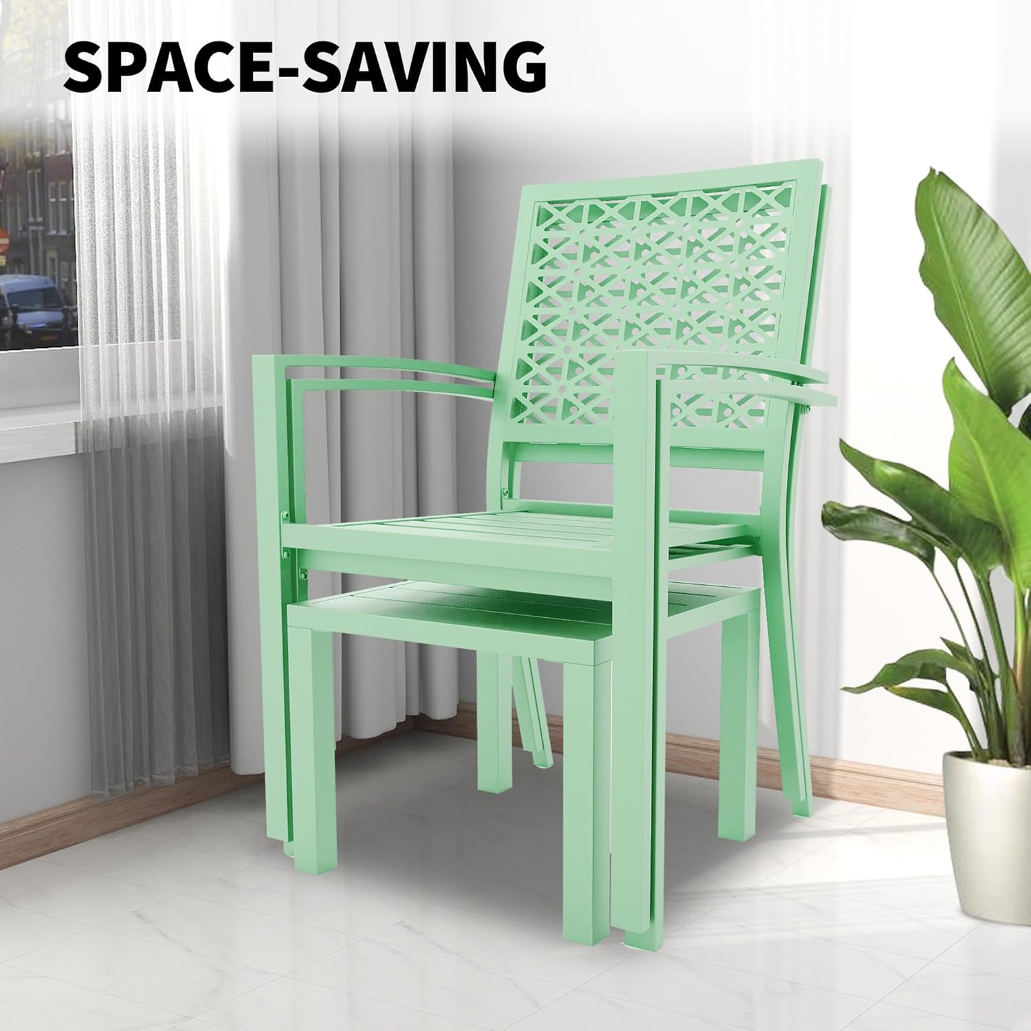 3 Piece Patio Bistro Set, Gree - Outdoor Furniture Balcony recensie en prijs