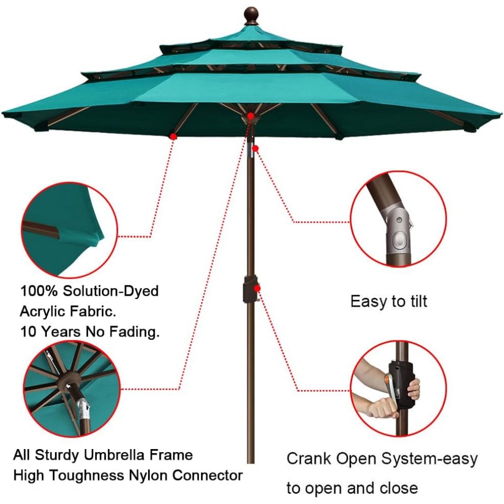 USA 10-Year-Non-Fading 9Ft 3 T - Outdoor Furniture Year Round recensie en prijs