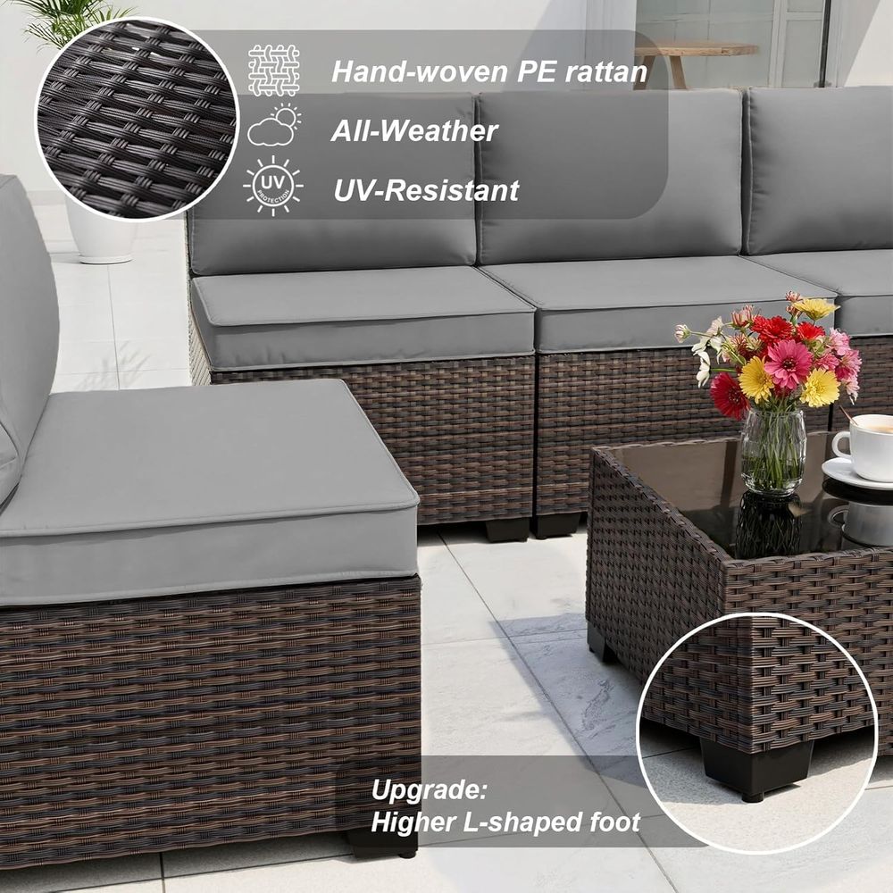 10-Piece Outdoor Patio Furnitu - Outdoor Furniture With Fire Pit recensie en prijs