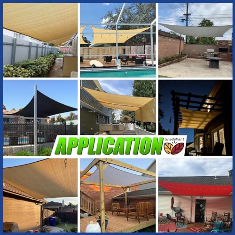 14' x 20' Sun Shade Sail UPF50 - Sun Sail Shade recensie en prijs