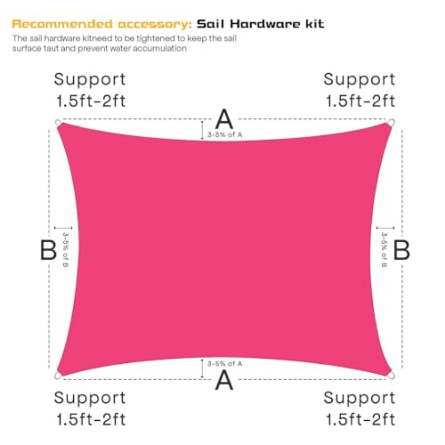 Waterproof Sun Shade Sail, 95% - Sun Sail Shade recensie en prijs