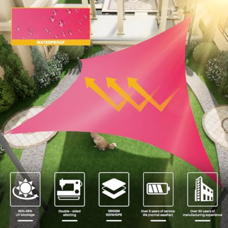 Waterproof Sun Shade Sail, 95% - Sun Sail Shade recensie en prijs