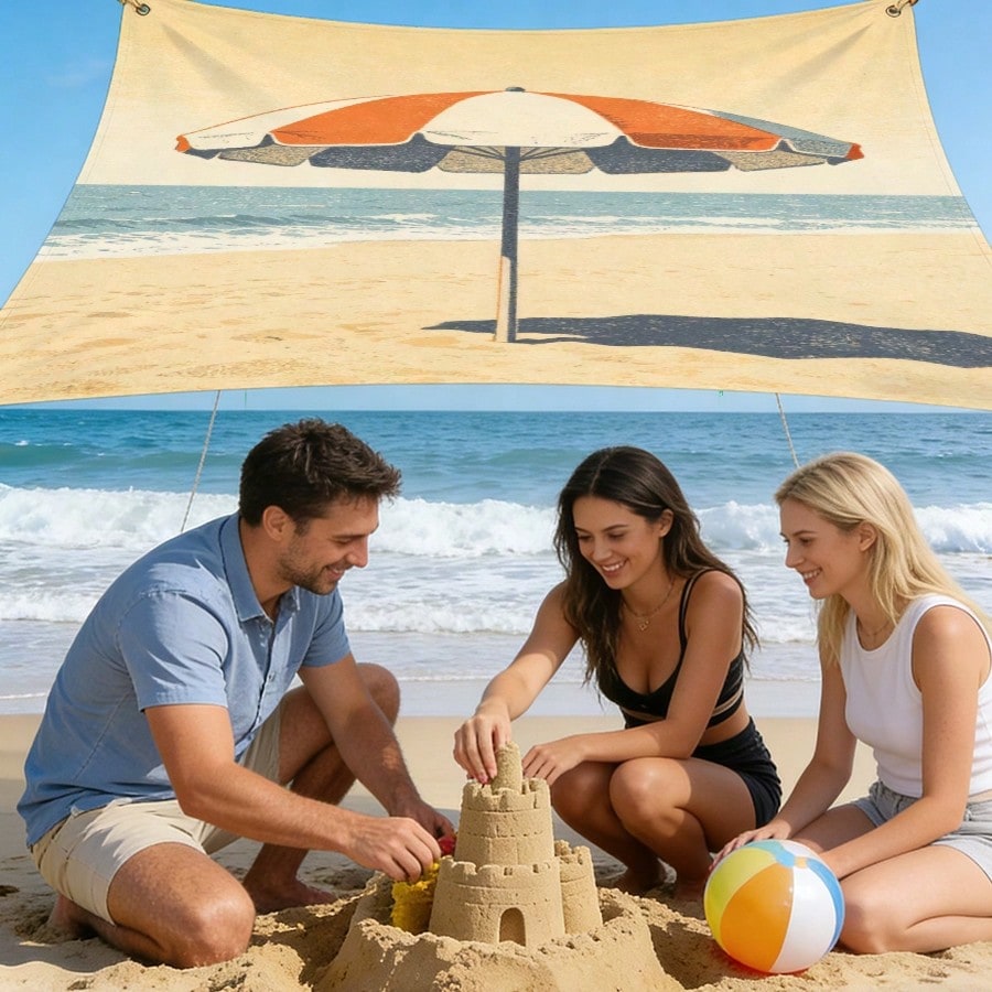 1pc Beach Sunshade Cloth, Outd - Sun Sail Shade recensie en prijs