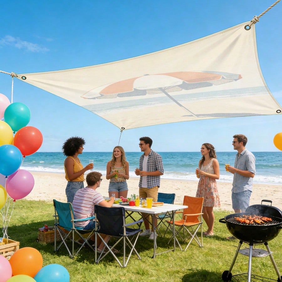 1pc Beach Sunshade Cloth, Outd - Sun Sail Shade recensie en prijs