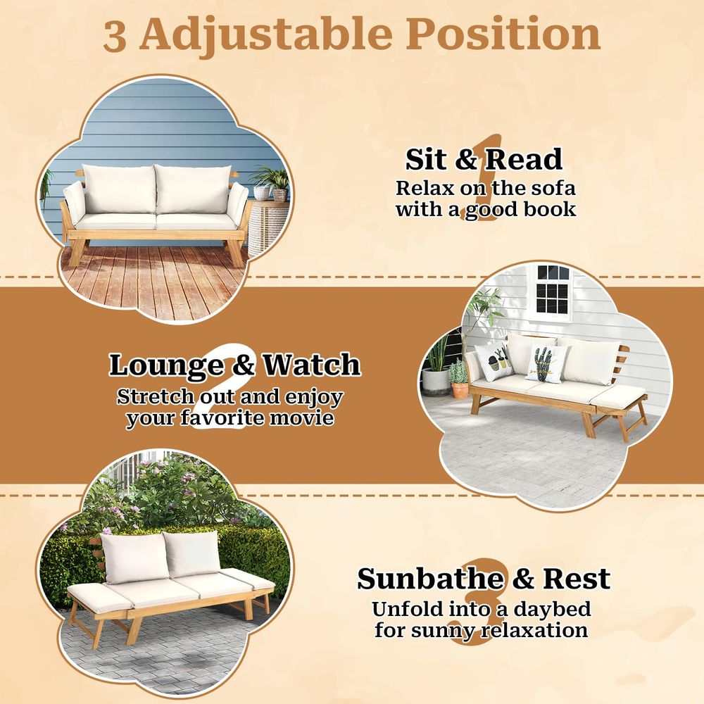 Patio Convertible Couch Sofa B - Outdoor Daybed Sofa recensie en prijs