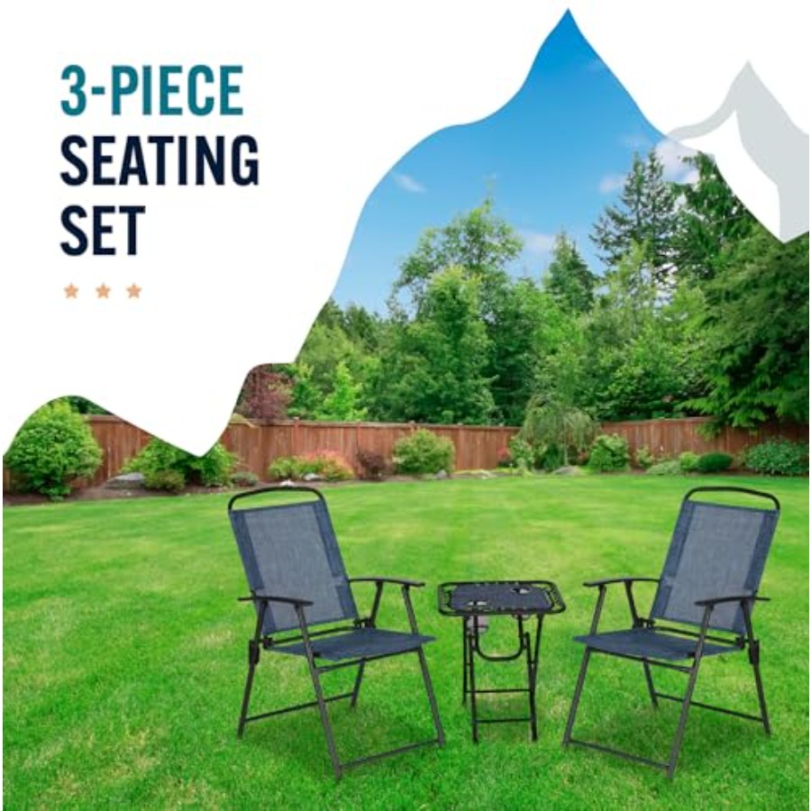 Trapper's Peak 3-Piece Folding - Outdoor Furniture Set recensie en prijs