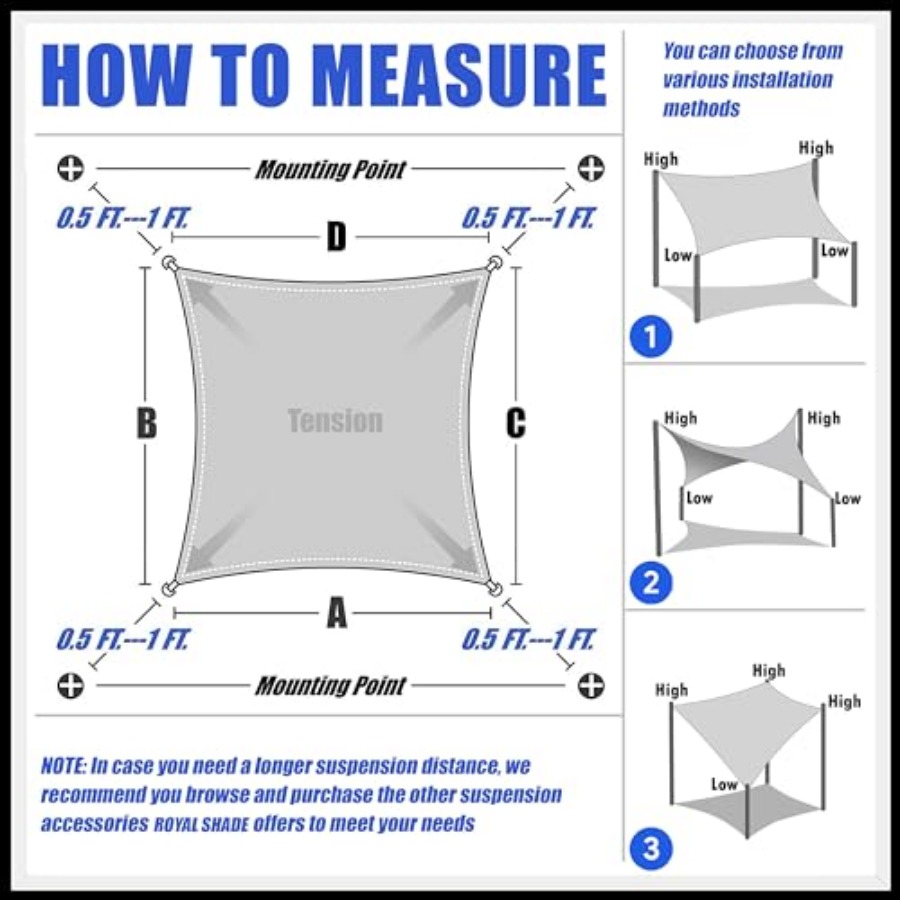10' x 16' Rectangle Sun Shade  - Sun Sail Shade recensie en prijs