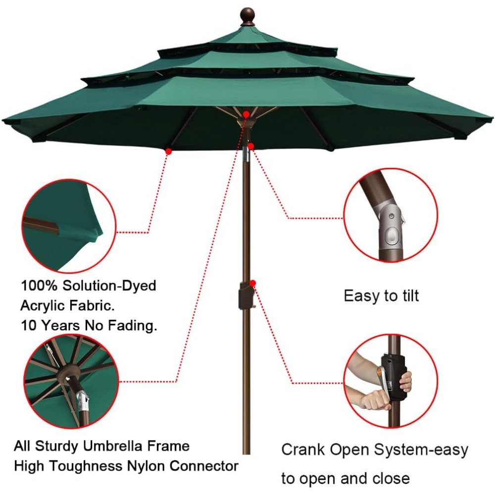 USA 10-Year-Non-Fading 9Ft 3 T - Outdoor Furniture Year Round recensie en prijs