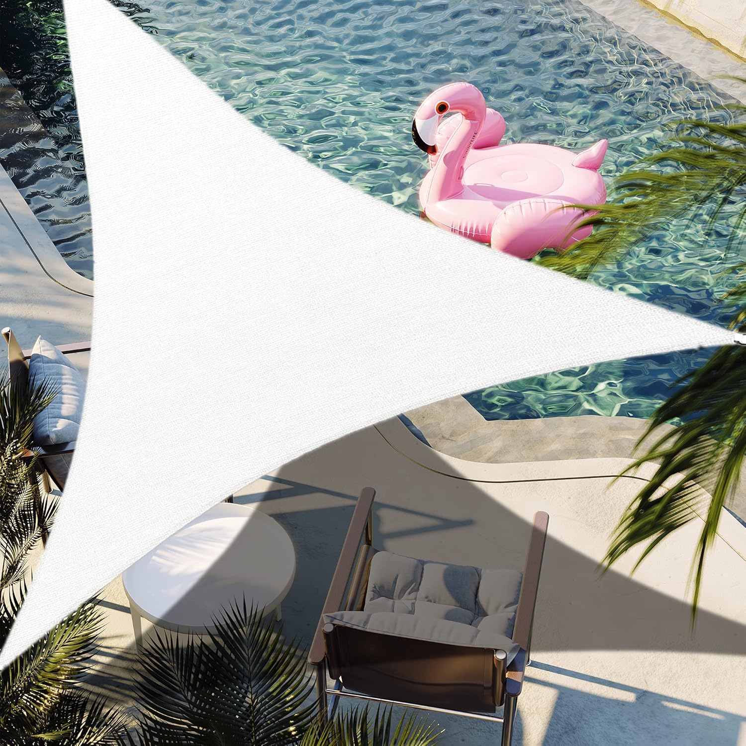 10x10x10ft White Triangle Sun  - Sun Sail Shade recensie en prijs