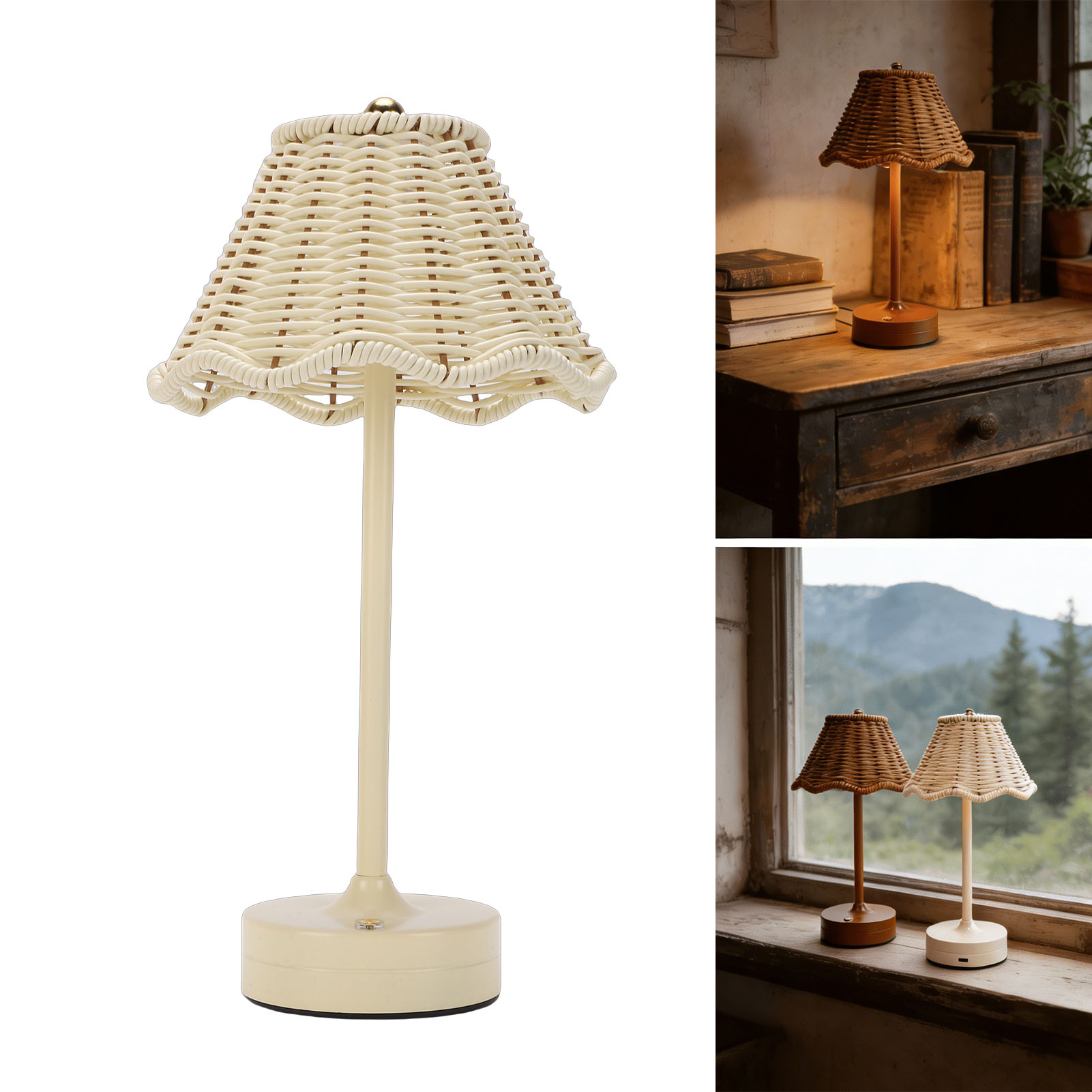 LED Vintage Rattan Table Lamp  - Outdoor Furniture Cafe recensie en prijs