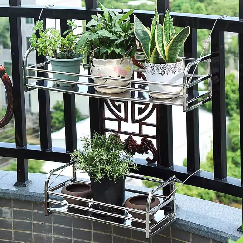 Stainless Steel Flower Stand f - Outdoor Furniture Balcony recensie en prijs