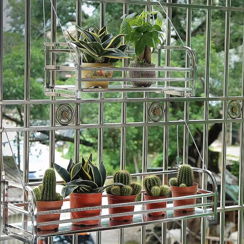 Stainless Steel Flower Stand f - Outdoor Furniture Balcony recensie en prijs