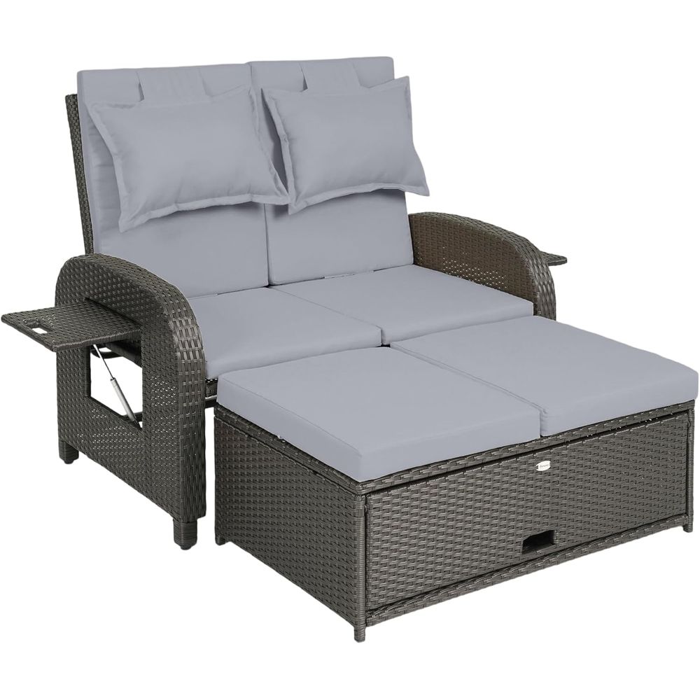 Gray Rattan Outdoor Daybed wit - Outdoor Daybed Sofa recensie en prijs