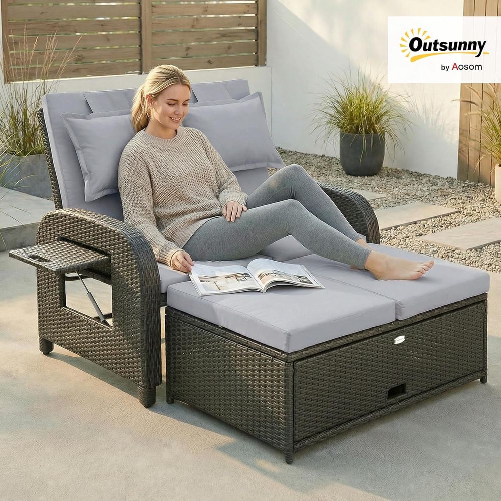 Gray Rattan Outdoor Daybed wit - Outdoor Daybed Sofa recensie en prijs