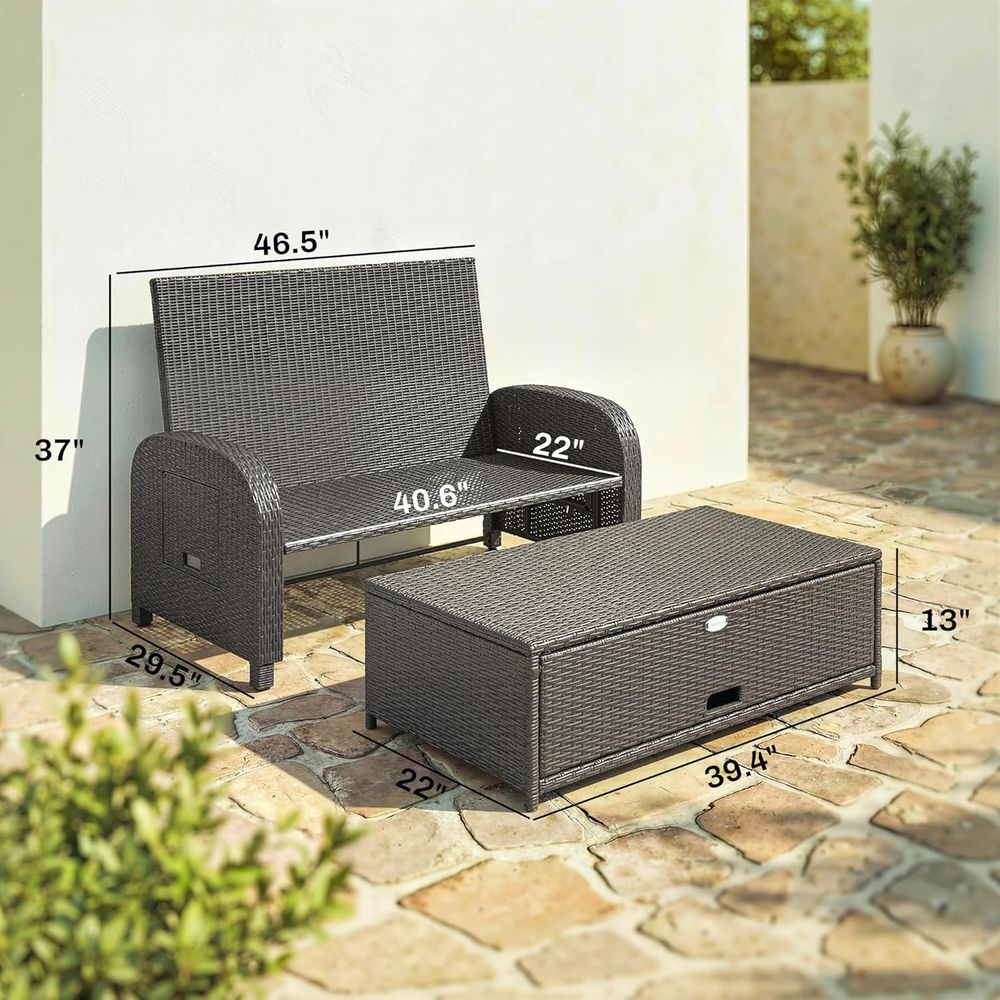 Gray Rattan Outdoor Daybed wit - Outdoor Daybed Sofa recensie en prijs