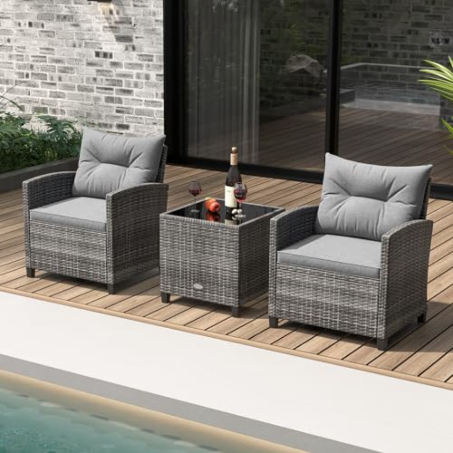 KOTEK 3 Piece Patio Furniture  - Outdoor Furniture Set recensie en prijs