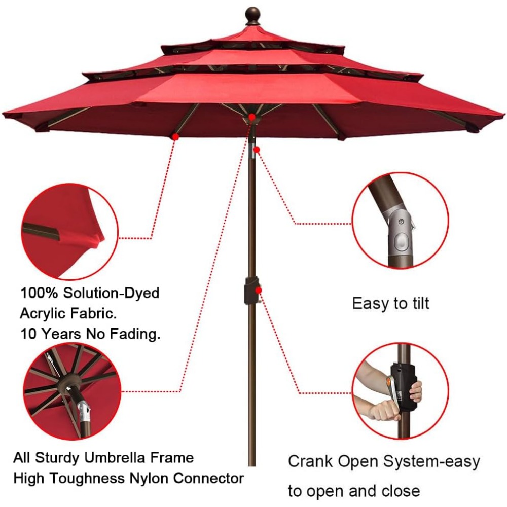 USA 10-Year-Non-Fading 9Ft 3 T - Outdoor Furniture Year Round recensie en prijs