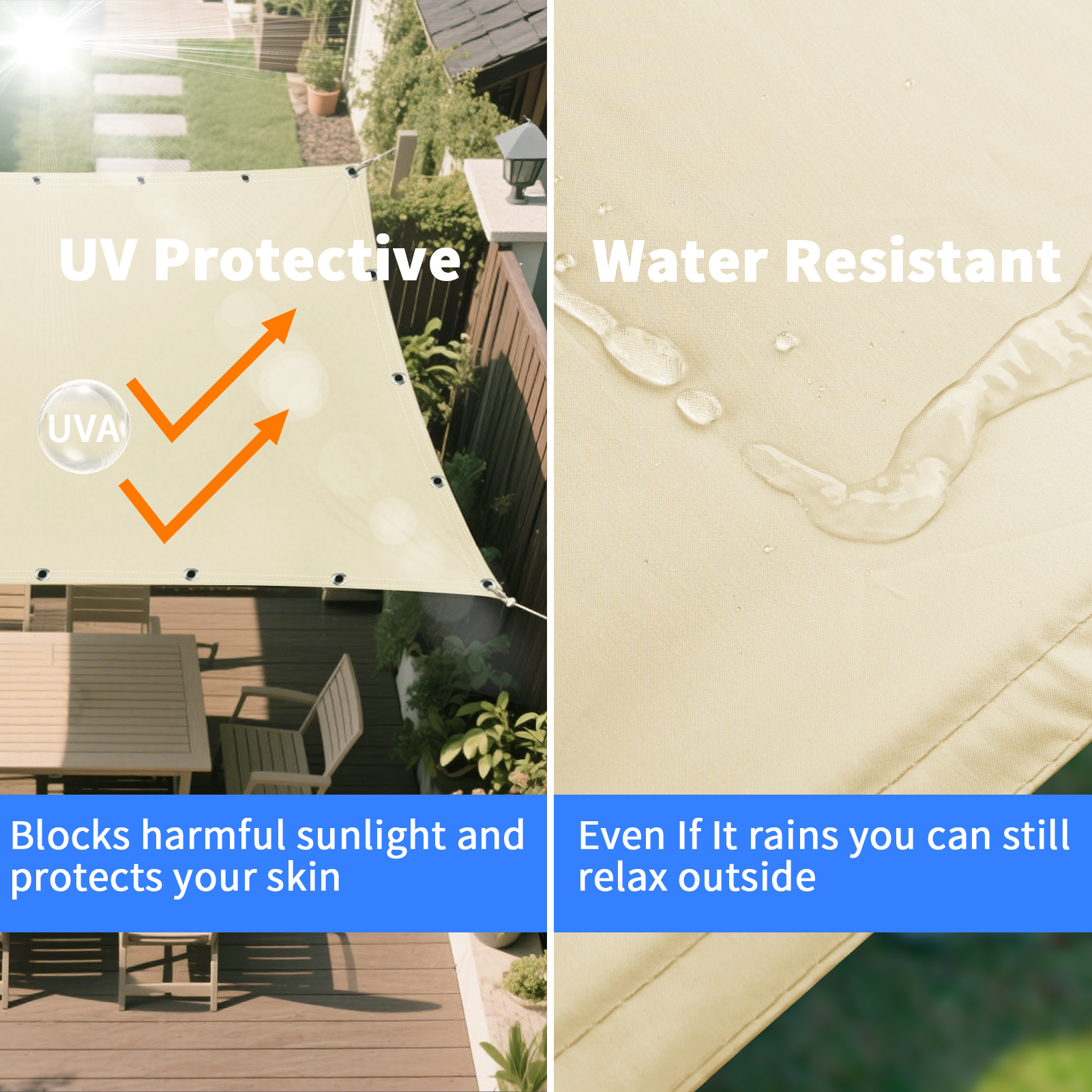 Waterproof Shade Sail with Gro - Sun Sail Shade recensie en prijs