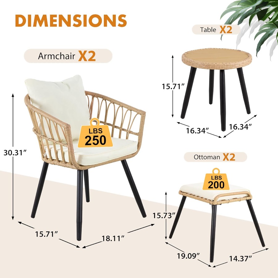5 Piece Patio Furniture Set Ou - Outdoor Furniture Set recensie en prijs