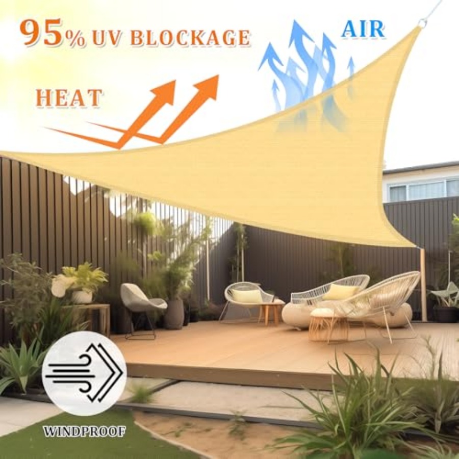Sun Shade Sail 20'X20'X20' Per - Sun Sail Shade recensie en prijs