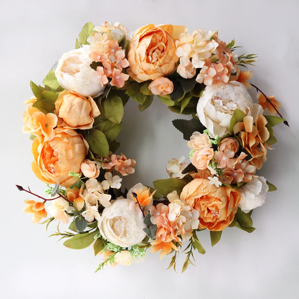 Artificial Peony Wreath Garlan - Outdoor Furniture Cafe recensie en prijs