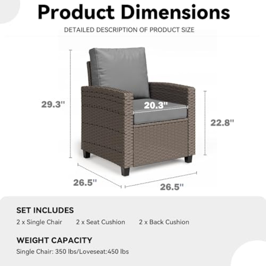 2 Pieces Patio Furniture Set O - Outdoor Furniture Set recensie en prijs