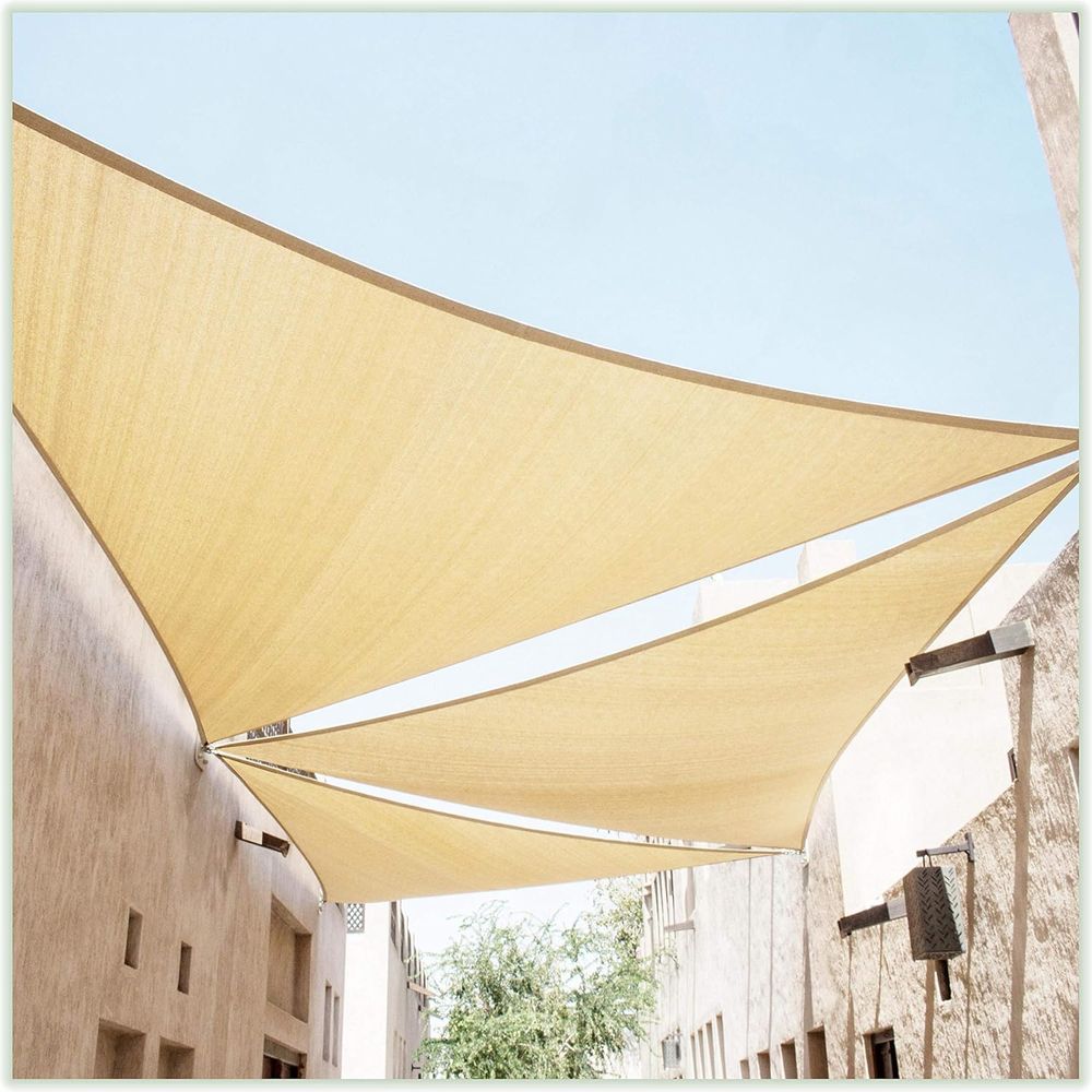 17' x 17' x 24' Beige UV Block - Sun Sail Shade recensie en prijs