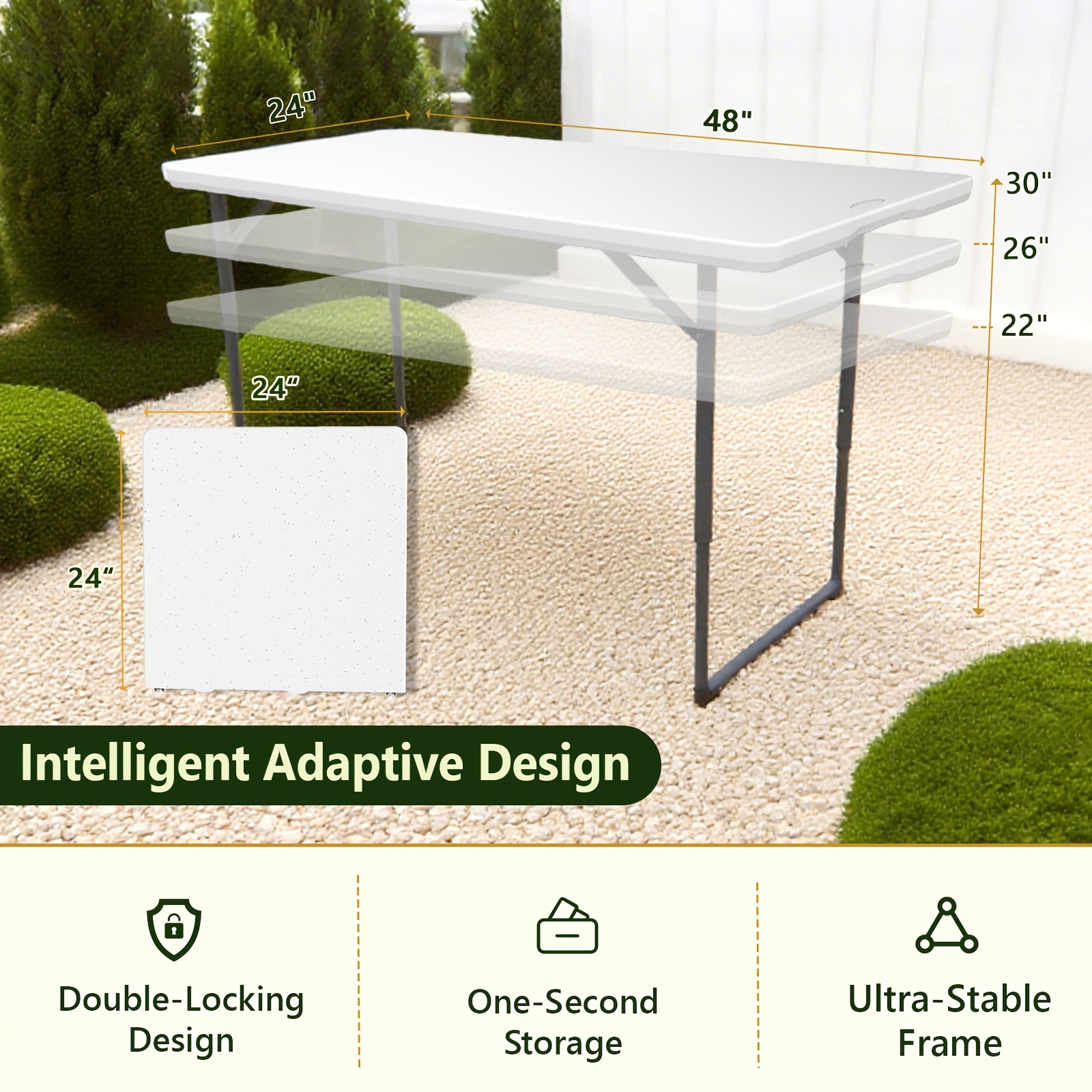 2.5ft/4ft/6ft Folding Utility  - Outdoor Furniture Balcony recensie en prijs