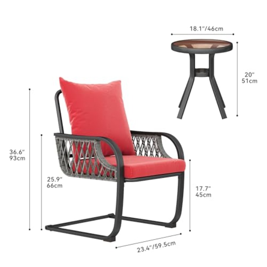 YITAHOME 3-Piece Outdoor Patio - Outdoor Furniture Set recensie en prijs