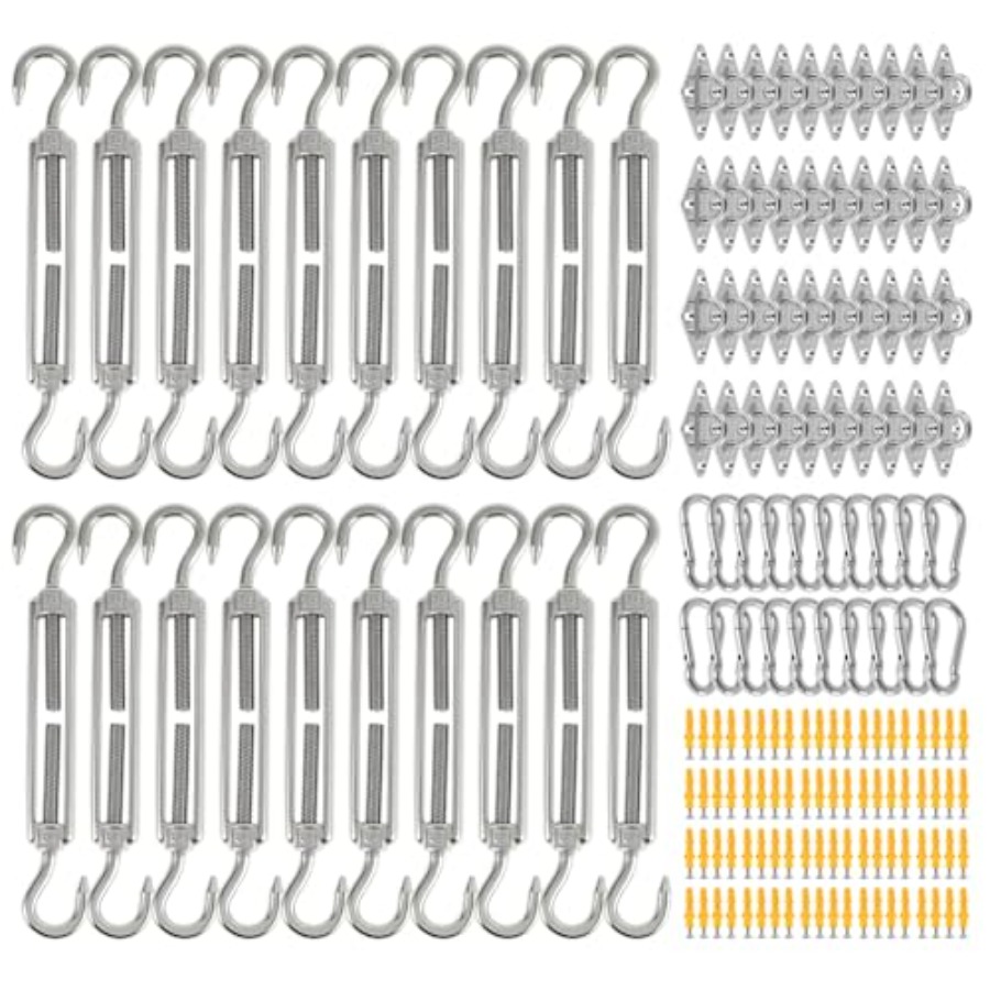 400Pcs Sun Shade Hardware Kit  - Sun Sail Shade recensie en prijs