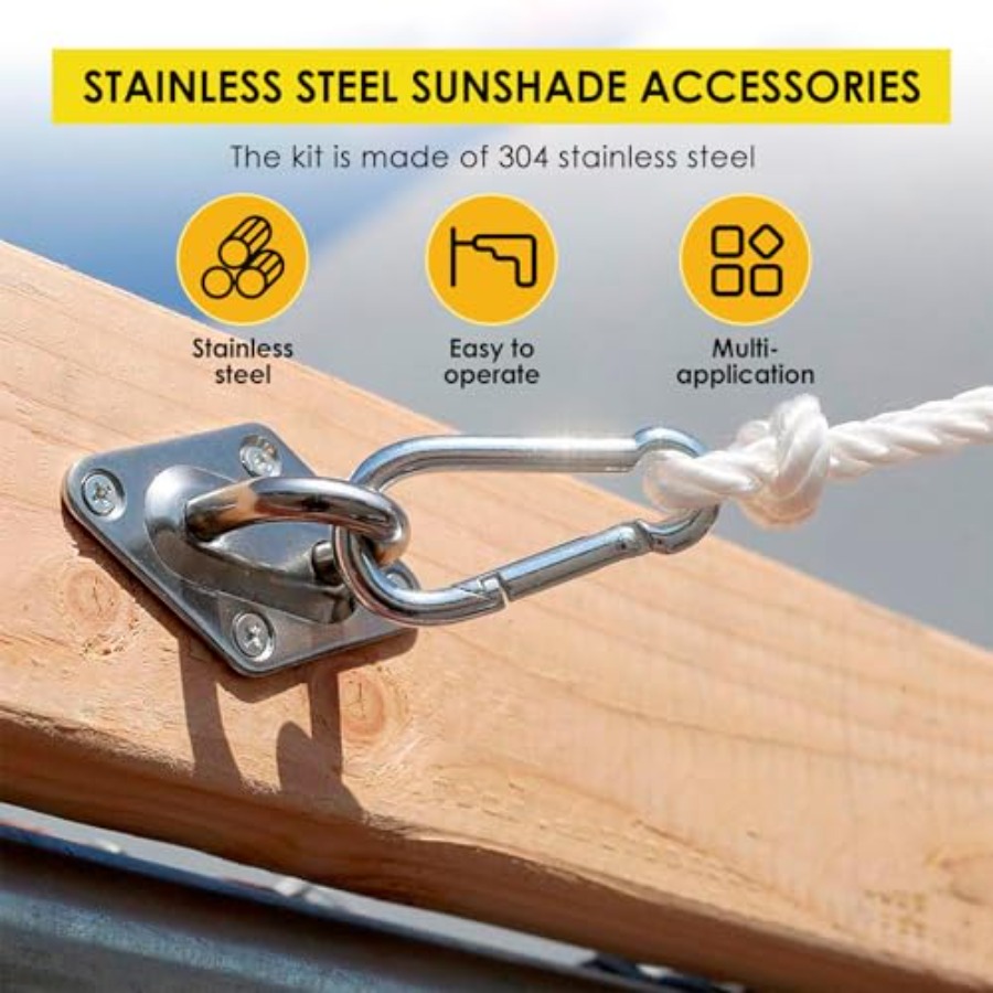 400Pcs Sun Shade Hardware Kit  - Sun Sail Shade recensie en prijs