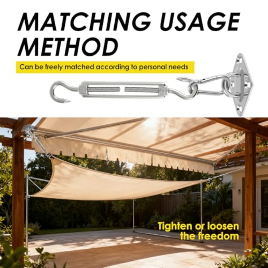 400Pcs Sun Shade Hardware Kit  - Sun Sail Shade recensie en prijs